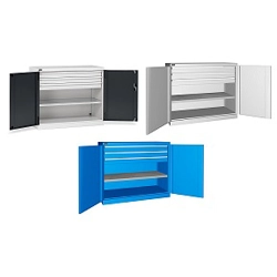 vendita online Armadio perfom con porte battenti e 3 cassetti mm.1193x555x1000h (rif.1500) Armadi Metallici Fami